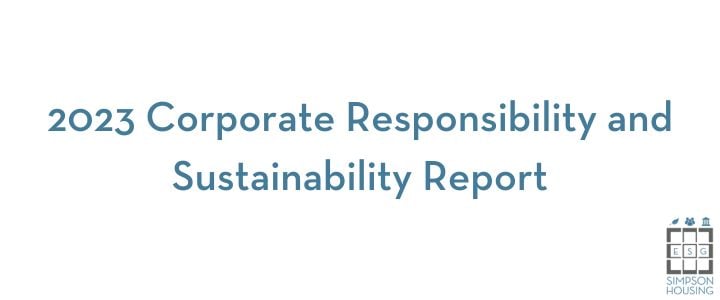 Simpson Housing Corporate Sustainability Report 2023