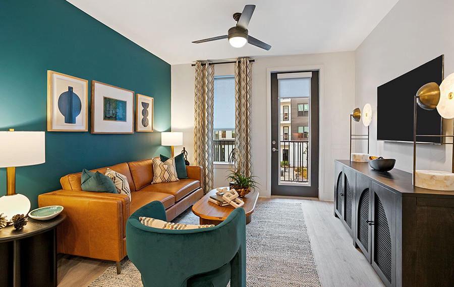 Brand New Atlanta Apartments for Rent - Auden Apartments - Living Room