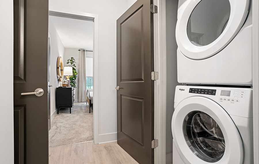 Pet-friendly studios in Atlanta - Auden Apartments - Washer and Dryer