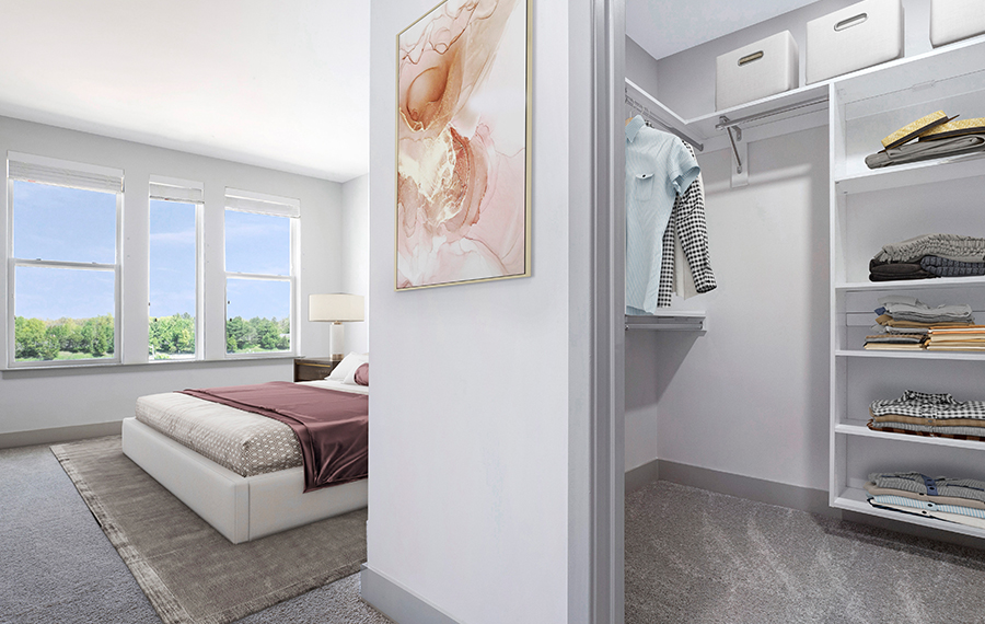 1 bedroom apartments near Dulles - Passport Apartments - Walk-in Closet