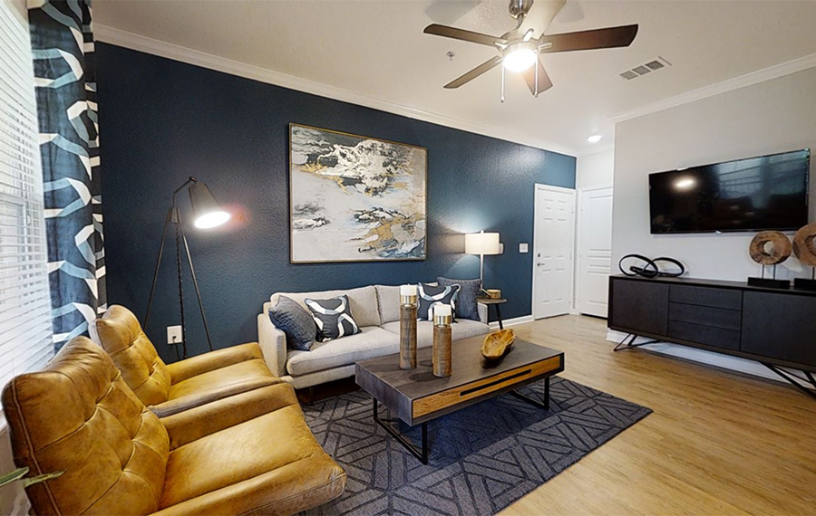 1 bedroom apartments in Orlando - Reserve at Beachline - Living Room
