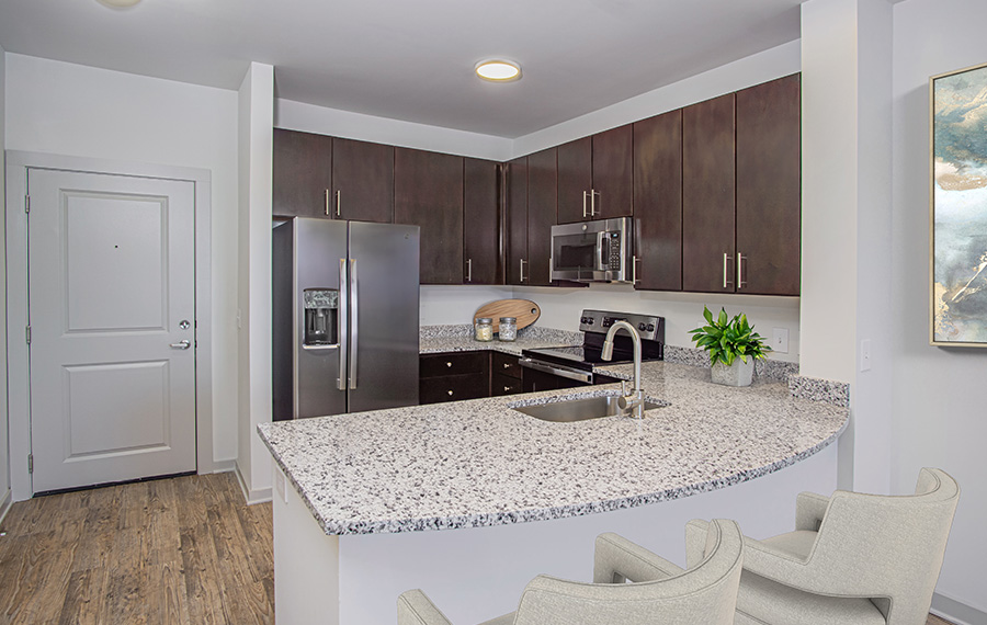 Upgraded Apartments in Charlotte - Gramercy Square at Ayrsley - Kitchen