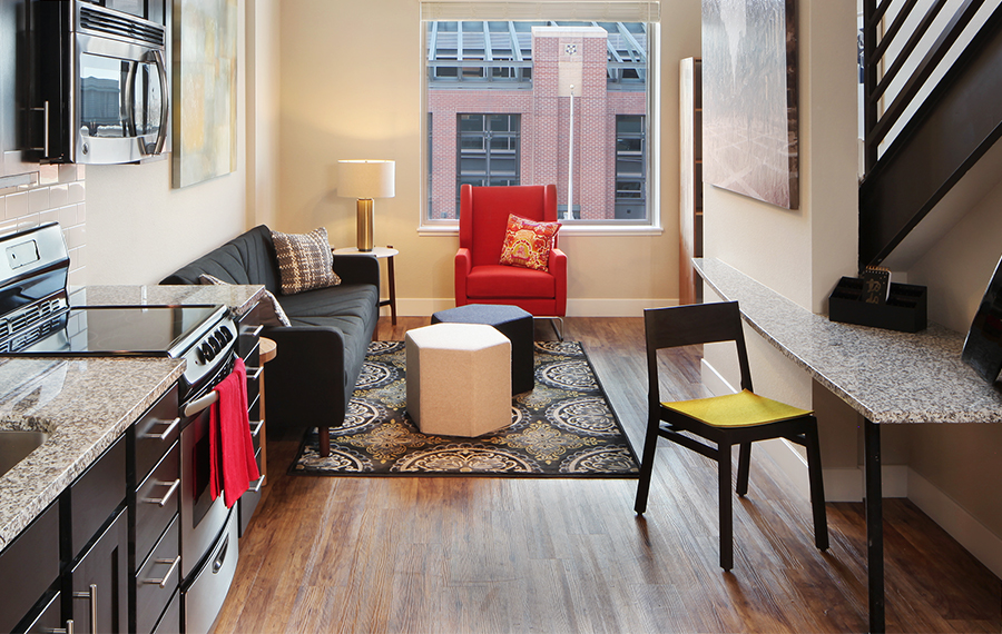 The Battery on Blake Street - downtown Denver apartments - living area