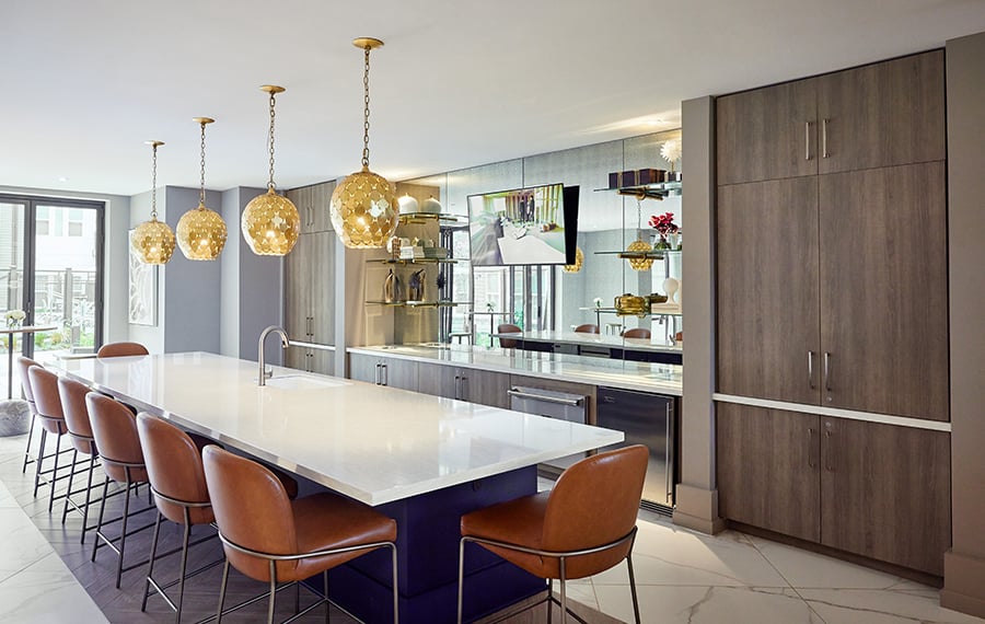 Studio Apartments for Rent in Herndon - Passport - Entertainment Kitchen