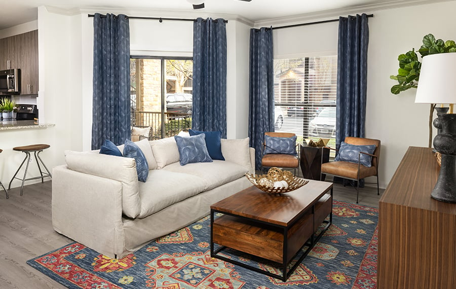 Ridgeview Apartments - South Austin - Living Room