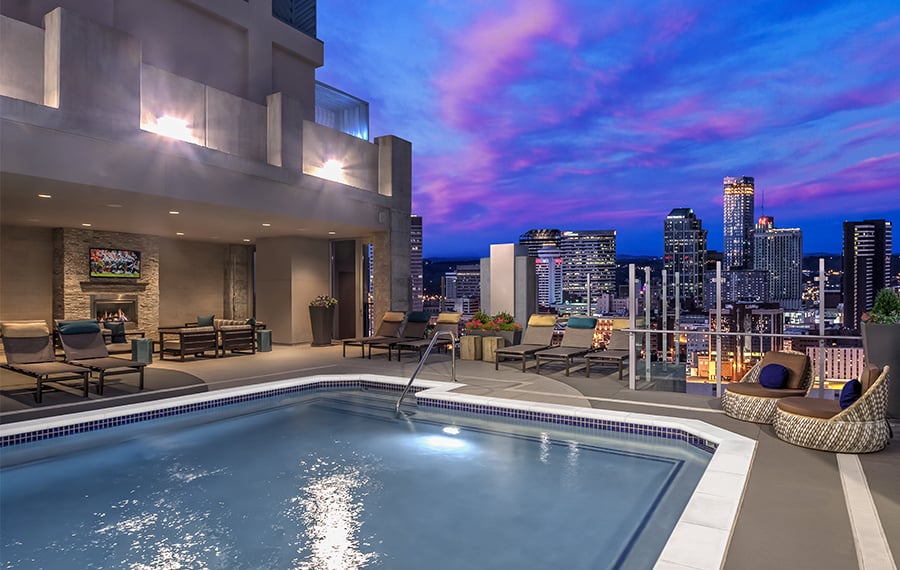 Music Row Apartments for Rent - SkyHouse Nashville - Pool