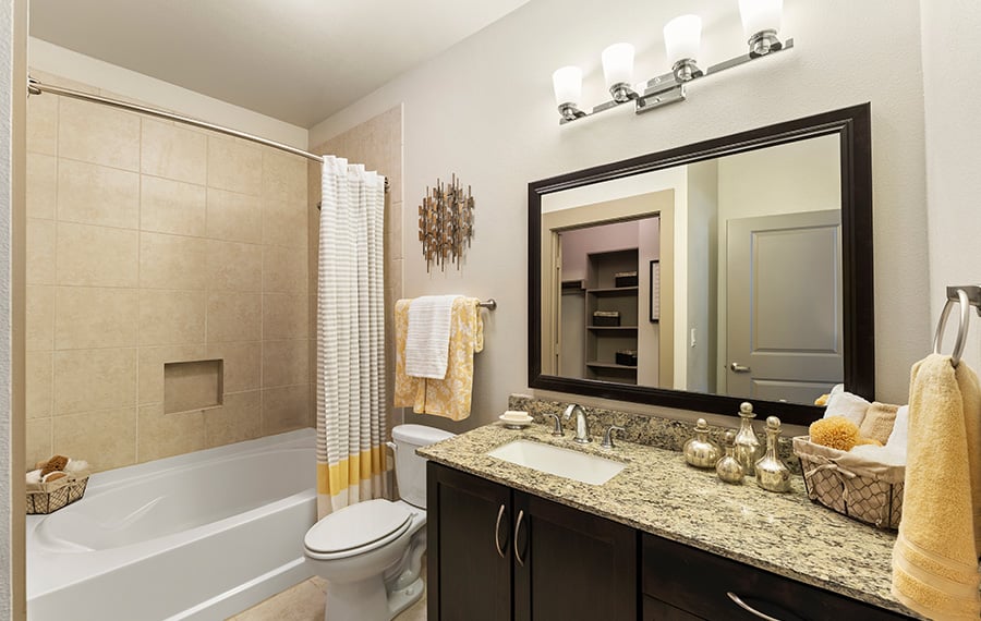 StoneLedge Apartments in Texas - elegant bathrooms