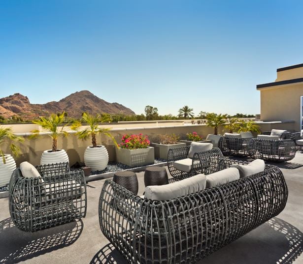 Arcadia apartments in Phoenix - Citrine Rooftop terrace