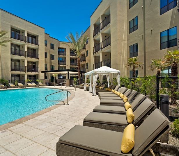 Biltmore apartments for rent in Phoenix - Citrine Two refreshing pools with cabanas