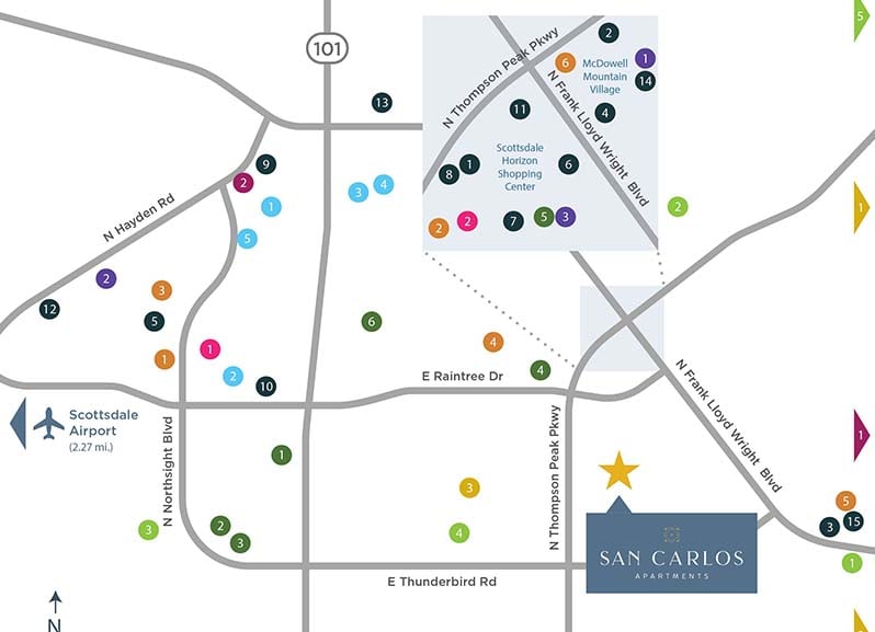 North Scottsdale, AZ Apartments | San Carlos Apartments Scottsdale